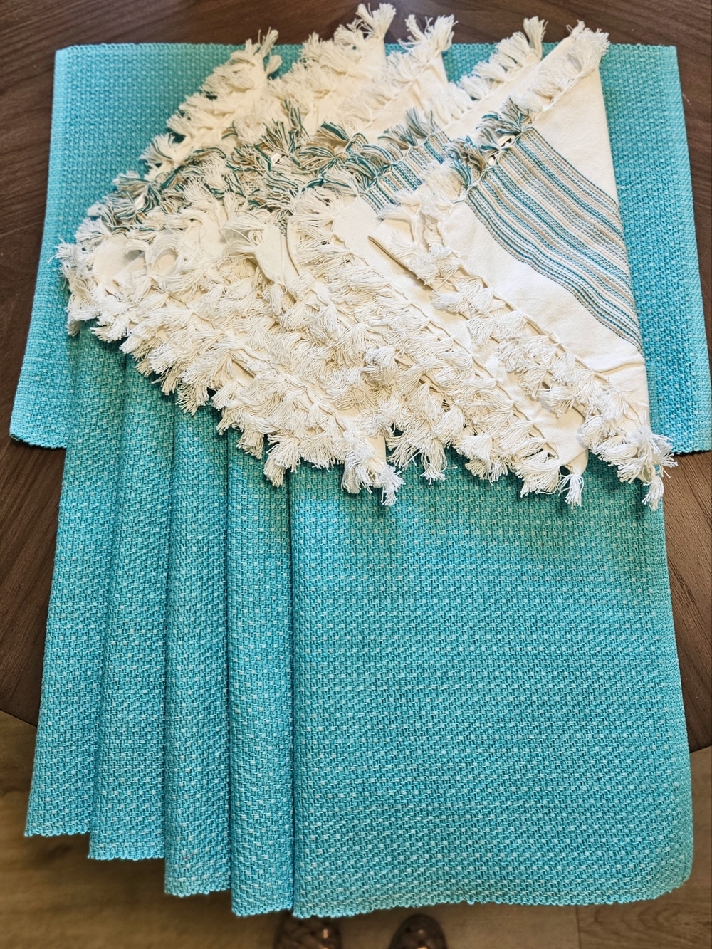 DII Design Imports 6 Placemats 6 Napkins 100% Cotton Imported